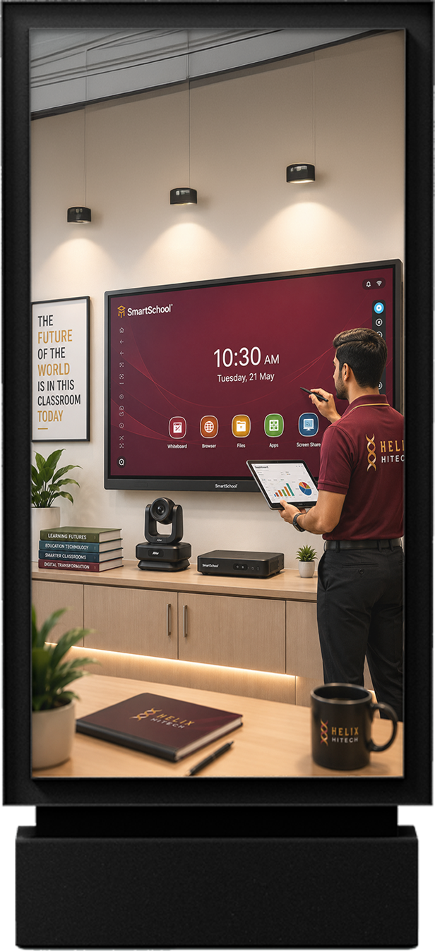 SNL Digital Signage — Campus Displays (Smart Classroom) | Helix Hitech